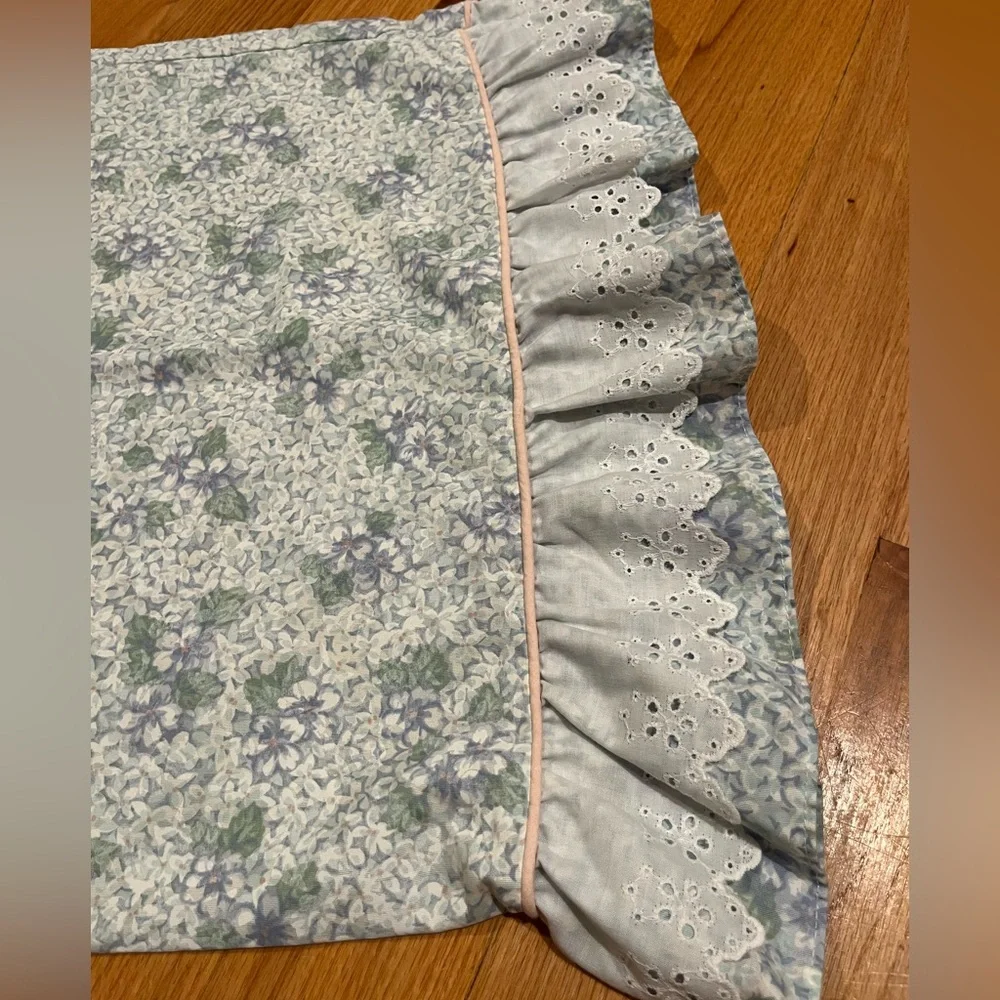 Vintage Jessica McClintock Ruffled Pillow Sham